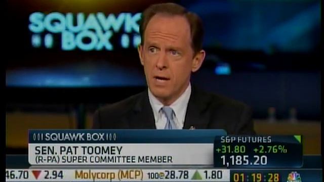 Sen. Toomey on CNBC's Squawk Box - Part I смотреть онлайн