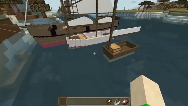 Обзор модов. Мод на корабли и лодки. Small boats mod. смотреть онлайн