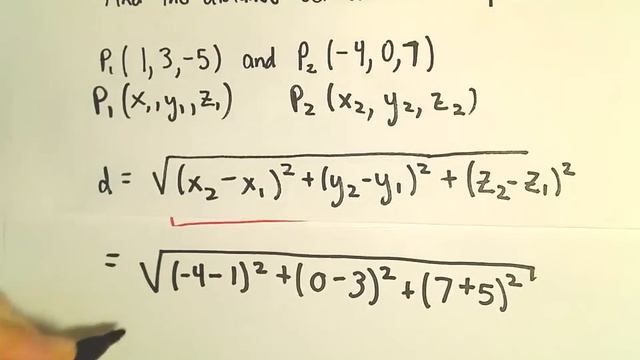 The Distance Formula In 3-Dimensions