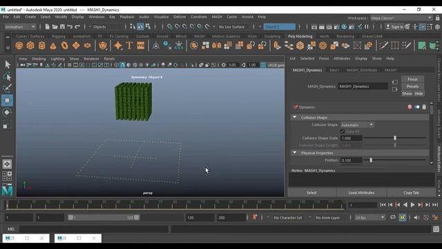 Maya # MASH #Dynamics # Easy Tutorial For Maya