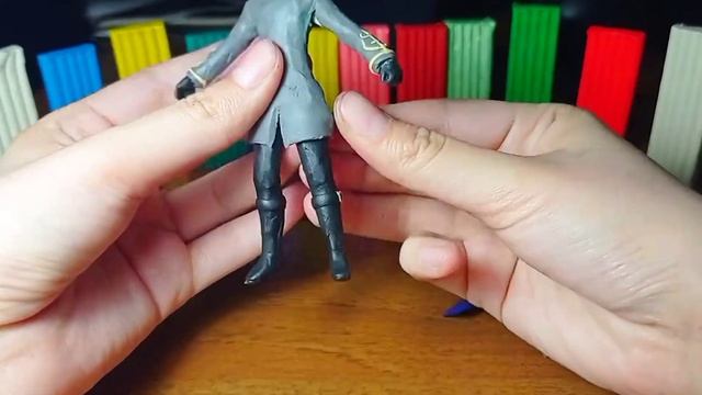 Как слепить Смотрителя из игры Дишоноред( DISHONORED )! Лепка из пластилина! - Дианела ЛЕПКА! смотреть онлайн