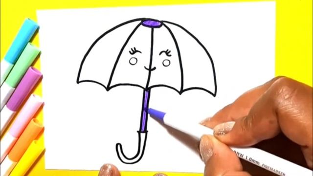 УЧИМСЯ РИСОВАТЬ- веселый зонтик? смотреть онлайн