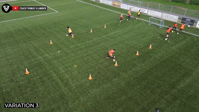 Fun Dribbling Race | 4 Variations | Soccer Drills | Football Exercises смотреть онлайн