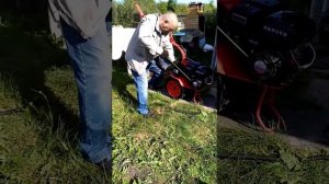 Первый запуск мотоблока Агат-6,5 | почему дымит