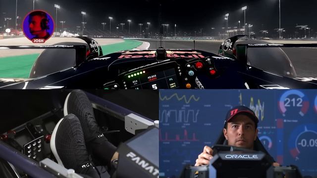How Often Does Checo Blink Around The #QatarGP? ?? | Oracle Virtual Lap смотреть онлайн