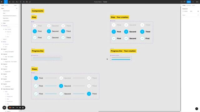 How To Create Multi Steps Navigation Bar In Figma смотреть онлайн