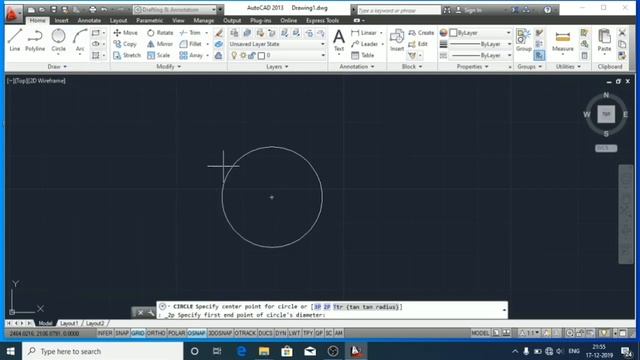 How to draw a Circle in Autocad? | Radius | Diameter | PART 6 смотреть онлайн