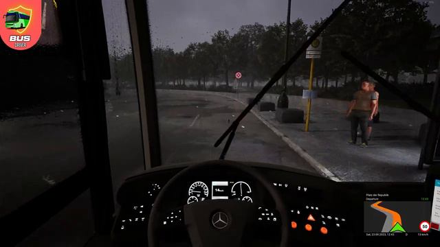 STORMY WEATHER REAL 4K | The Bus | Mercedes Benz e-citybus 12 M 3D Line 100 смотреть онлайн