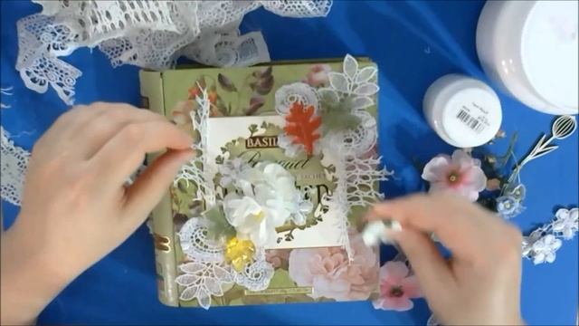 МК шкатулка для кофейных пакетиков|Step by step tutorial mixed media coffee's box by Ragozina Olga смотреть онлайн