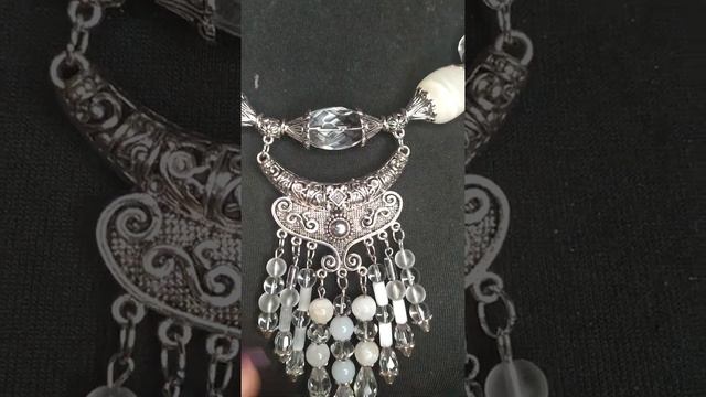 КОЛЬЕ от НАТАЛЬЕ)) Украшения из горного хрусталя, оникса и чешского стекла 19.01.2022 смотреть онлайн