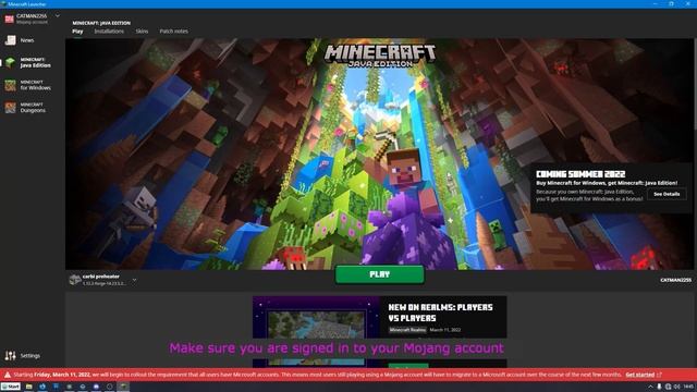 How to continue using Mojang account on Minecraft Java edition смотреть онлайн