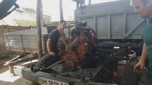 Размеры установки двигателя Д240 на Газ53