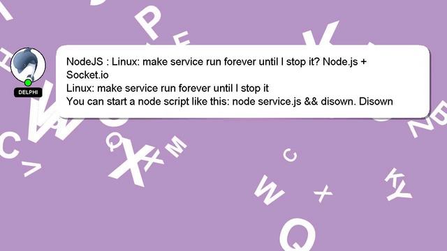 NodeJS : Linux: make service run forever until I stop it? Node.js + Socket.io смотреть онлайн