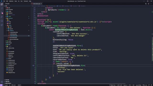 Create POS System Using Laravel Part 9 - Delete Product смотреть онлайн