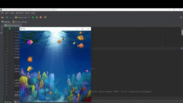 Feeding Frenzy (Python & opengl) game смотреть онлайн