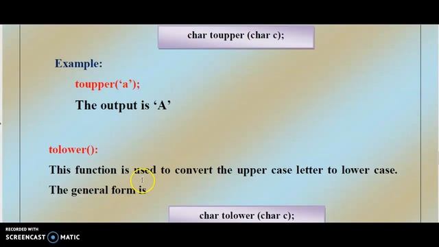 CHARACTER ORIENTED FUNCTIONS смотреть онлайн