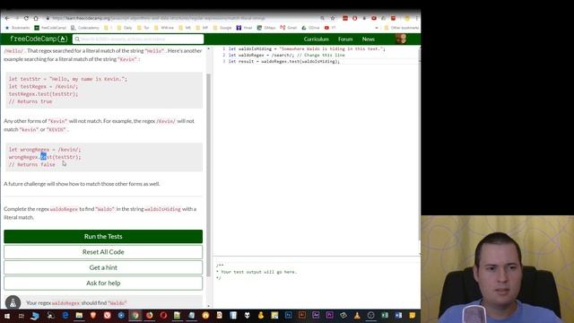 02 Match Literal Strings - Regular Expressions - freeCodeCamp смотреть онлайн