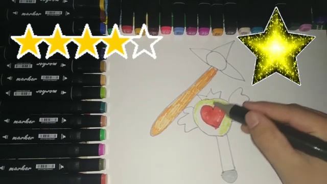 drawing for children pen an star | как можно нарисовать оружие звёздочка Баттерфляй смотреть онлайн
