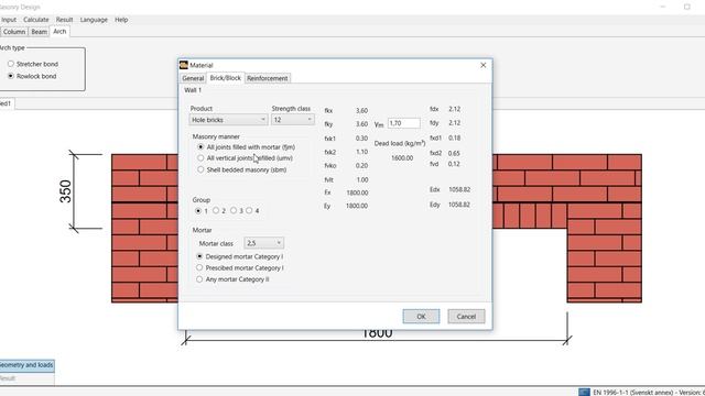 WIN-Statik | Masonry Design - 8 - Arch