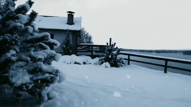 Зимнее утро на берегу реки Днепр смотреть онлайн