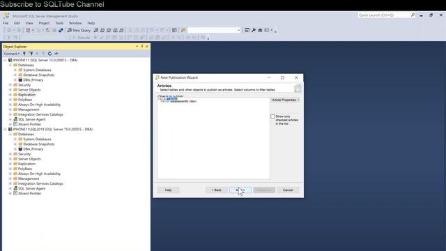 Step by Step - Setup Transactional Replication - SQL Server 2019 смотреть онлайн