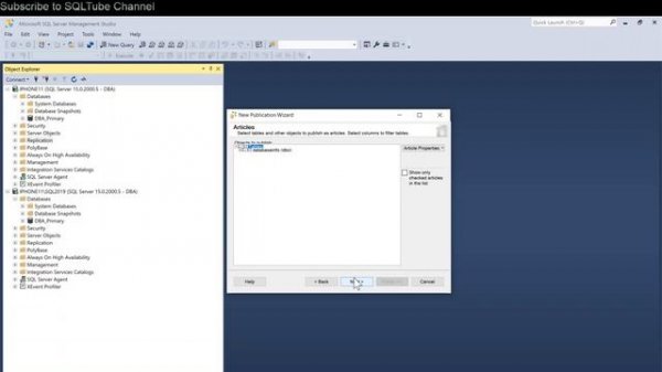 Step by Step - Setup Transactional Replication - SQL Server 2019