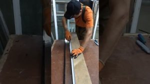 Подрезка стеклопакета