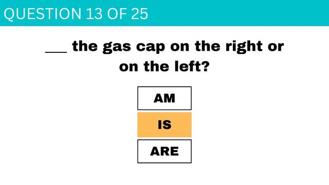 🔥 To Be Quiz - Present Tense (am, Is, Are) - A Quiz For Beginners And ESL Learners.