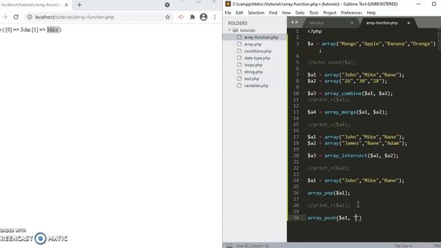 PHP Tutorial - Functions Of Array In PHP (HINDI) - #10 смотреть онлайн