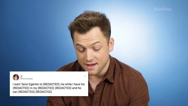 Taron Egerton Reads Thirst Tweets