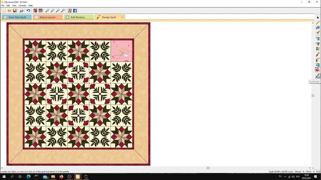 Интерфейс и основные инструменты программы Electric Quilt версия 8 Mini и EQ5 смотреть онлайн