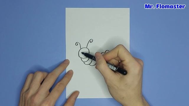 Как Рисовать Гусеницу ? - Рисунки для детей / How to Draw a Caterpillar? смотреть онлайн
