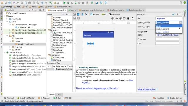 Create a Custom Android Library + Use a Fragment - Part 2 смотреть онлайн