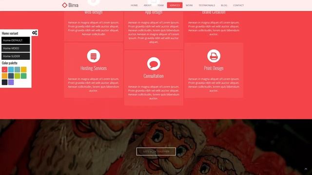 Birva - Bootstrap Parallax One Page JoomlaTemplate смотреть онлайн