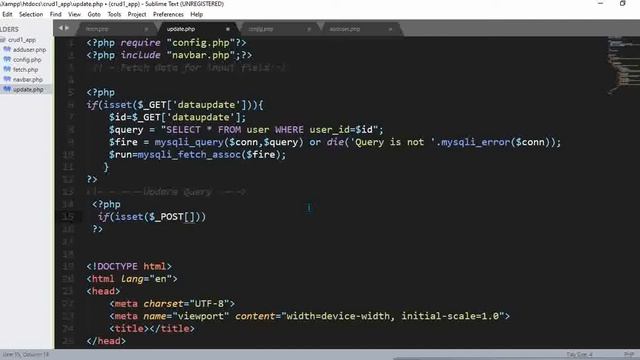 How to update data in php смотреть онлайн