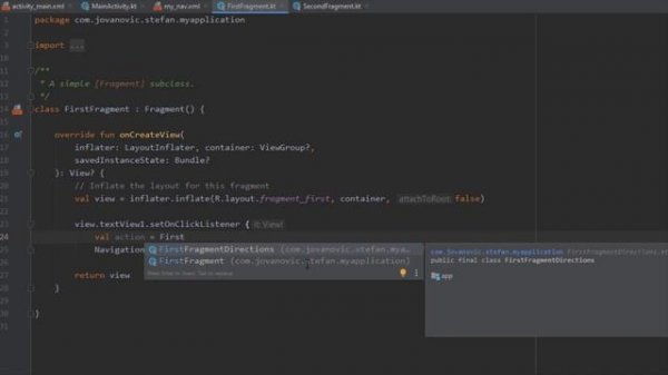 Safe Args with Navigation Component - Android Studio Tutorial