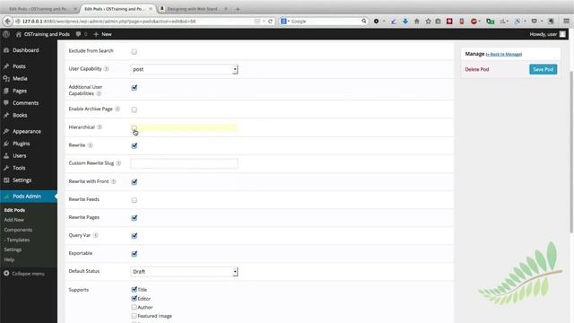 Pods #5: Settings in the WordPress Pods Framework смотреть онлайн