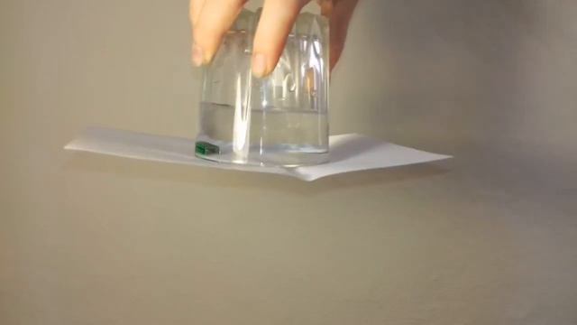 Эксперимент из  подручных средств. Опыт с водой в стакане.