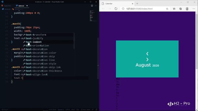 How TO - CSS Calendar смотреть онлайн