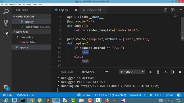 Flask Mini Seri 5 - Get Ve Post Request , Form İşlemleri - Python Web Geliştirme смотреть онлайн