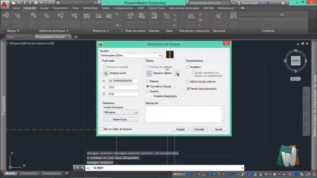 AutoCAD 2016, Aplicar escala no uniforme, curso completo en español, cap 6.7. смотреть онлайн