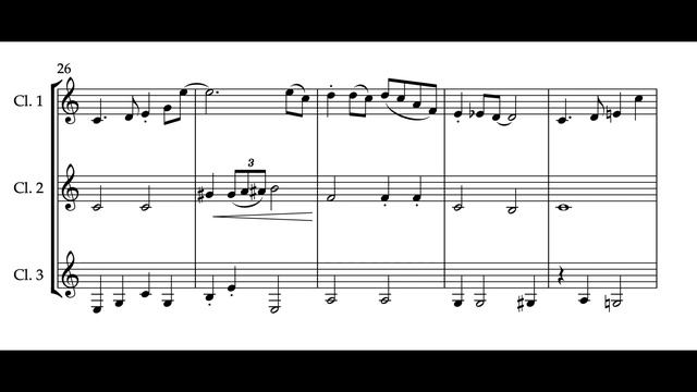 Clarinet Trio: "On The Sunny Side Of The Street" смотреть онлайн