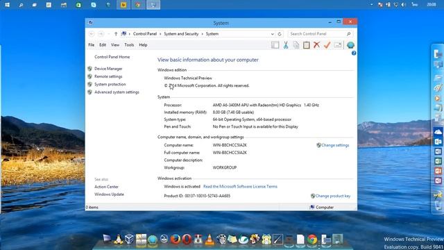 Testing "Classic Shell 4.1" on Windows 10 Technical Preview Build 9841 смотреть онлайн