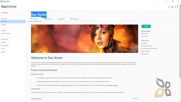 VideoGuide - Download and Install Free DAZ Studio, Character Design, Posing, Introduction, Interfac
