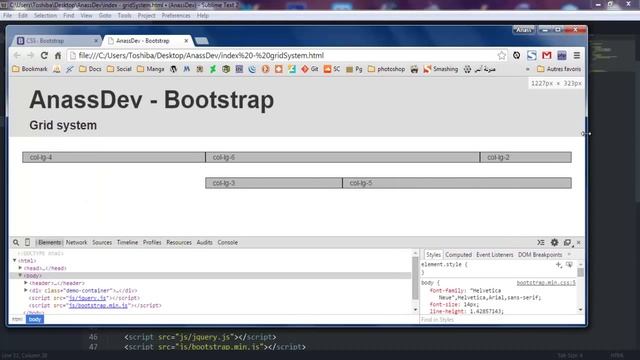 AnassDev - Bootstrap 3 : Grid system - Ep 2 смотреть онлайн