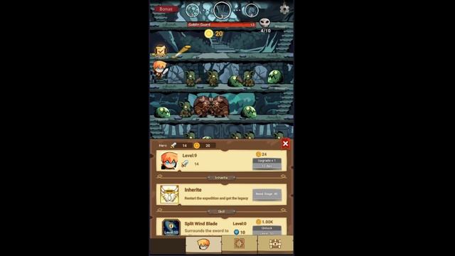 Tap Dungeon Hero:Idle Infinity RPG Game - My first few minutes in game смотреть онлайн