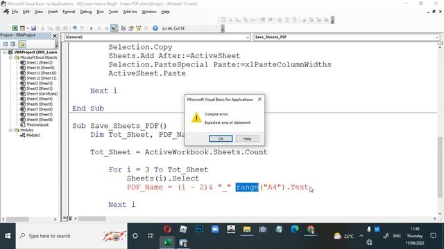 Excel VBA (Macro) - create PDF | #macro смотреть онлайн