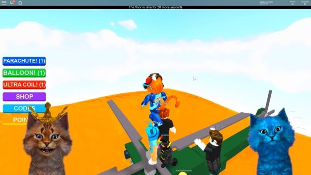 Челлендж ПОЛ это ЛАВА! КТО ПОПАДЕТ В ЛАВУ?! Котик Игроман и Котёнок Лайк Мультик Игра смотреть онлайн