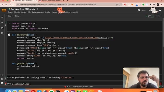 Ramazan Özel Python İmsakiye Proje - Python , Pandas , Streamlit , Datetime смотреть онлайн