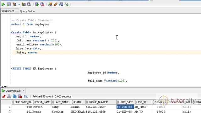 DDL Create Table SQL | Oracle SQL | DDL Statements | TutorAlly смотреть онлайн